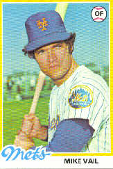 1978 Topps Baseball Cards      069      Mike Vail
